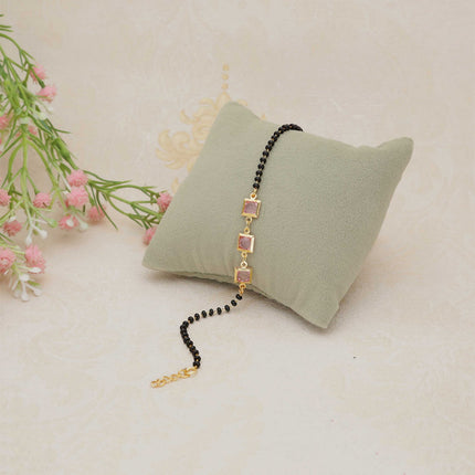 Black Beads Mangalsutra Bracelet - ESKU30250977
