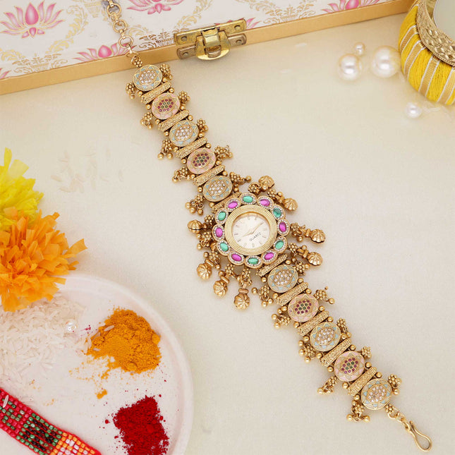 Meenakari Bracelet Watch - ESKU30250998