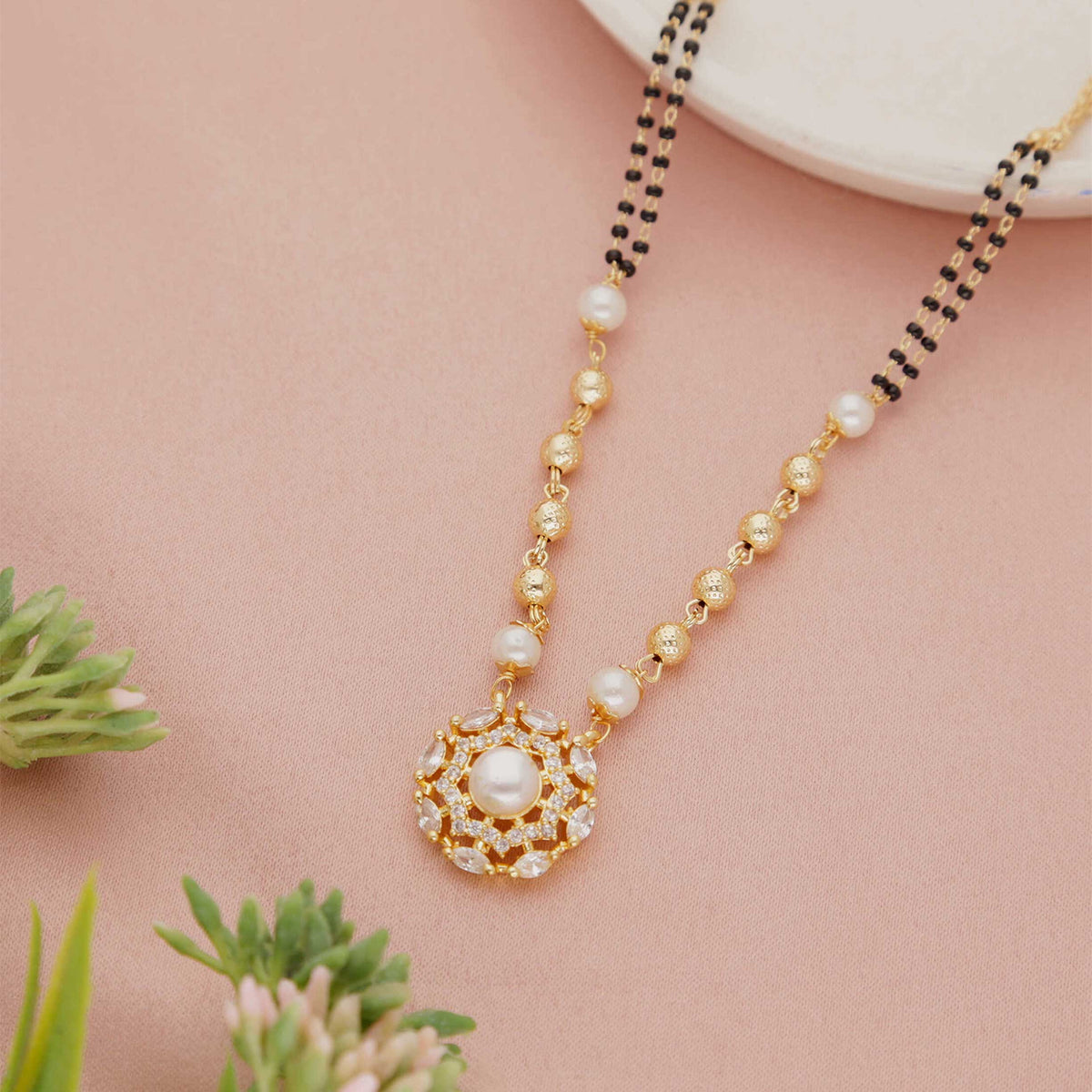 Elegant Pearl Mangalsutra - ESKU30251040
