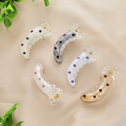 Small Polka Dot Hair Claw Clip - ESKU30251047