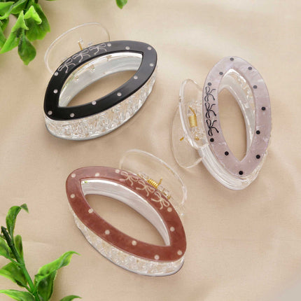 Oval Hair Claw Clips - ESKU30251051