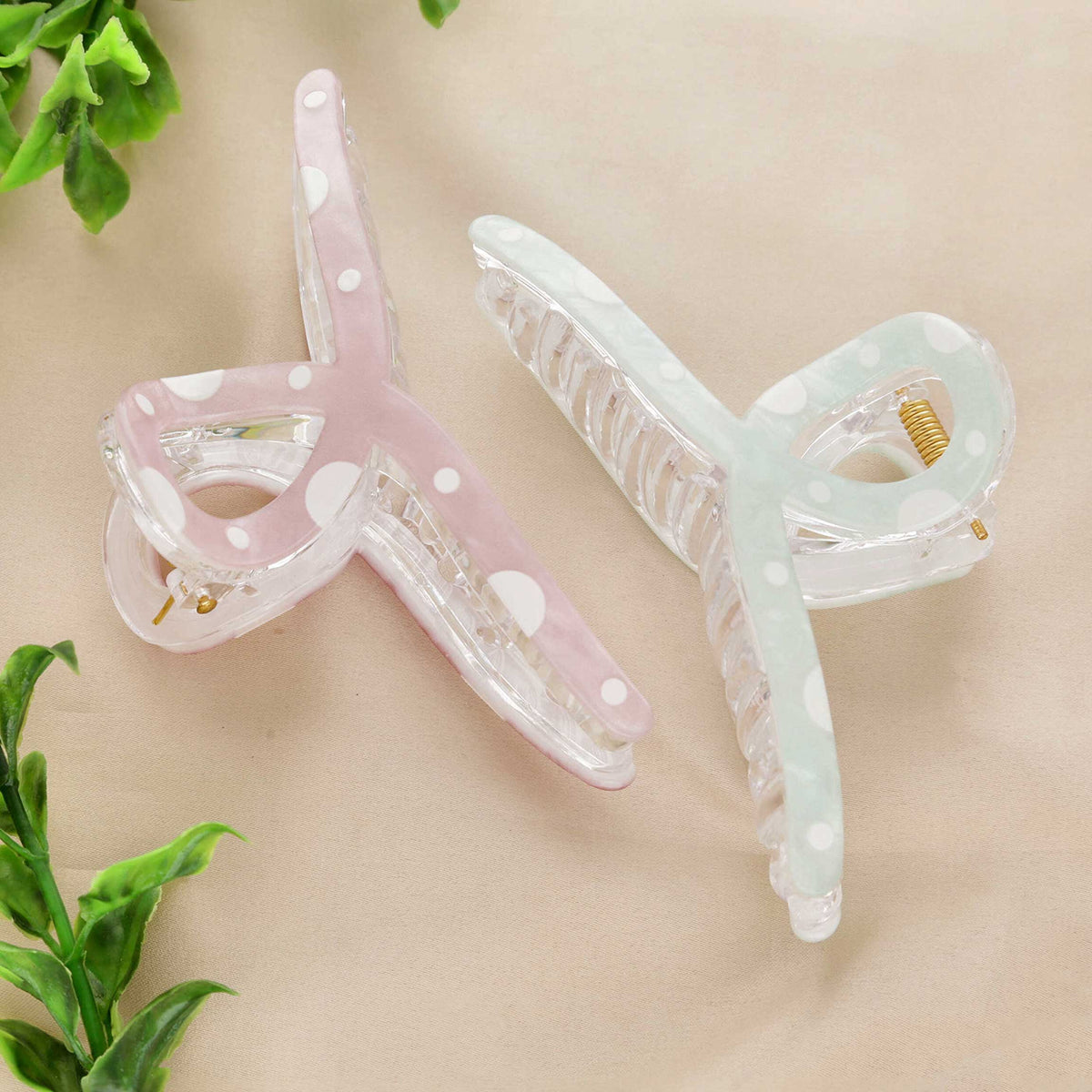 Pastel Polka Dot Claw Clips - ESKU30251054