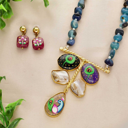 Fancy Style Long Necklace Set - ESKU30251064