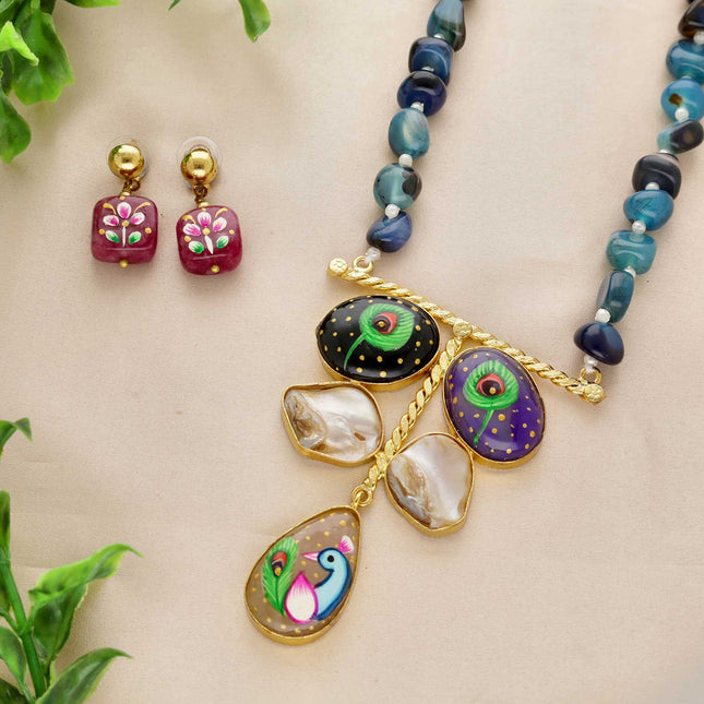 Fancy Style Long Necklace Set - ESKU30251064