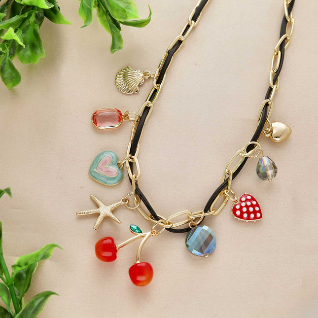 Colourful Charm Necklace - ESKU30251065