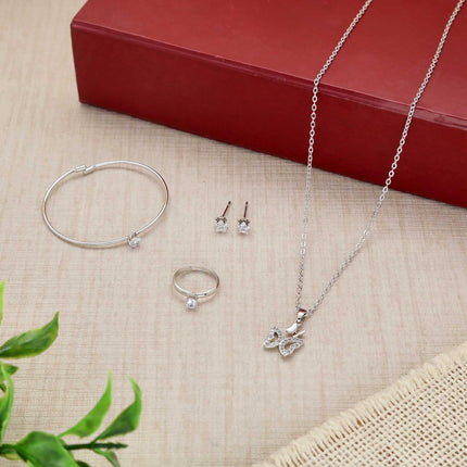 Silver Combo Jewellery Set - ESKU30251087