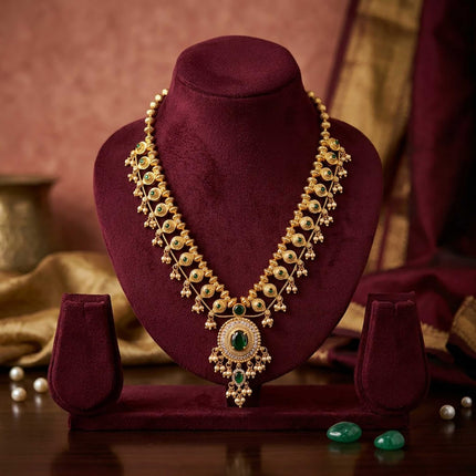 Delicate Pearl Drops Necklace - ESKU30251160
