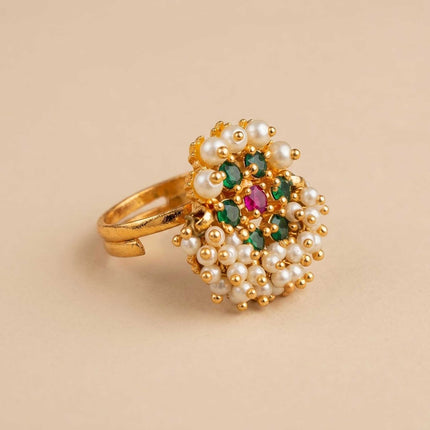 Pearl Finger Ring - ESKU30251165