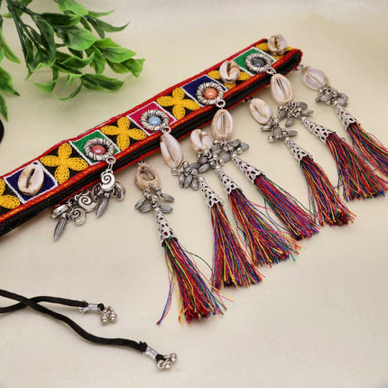 Multi-Colored Thread Waist Belt - ESKU30251169