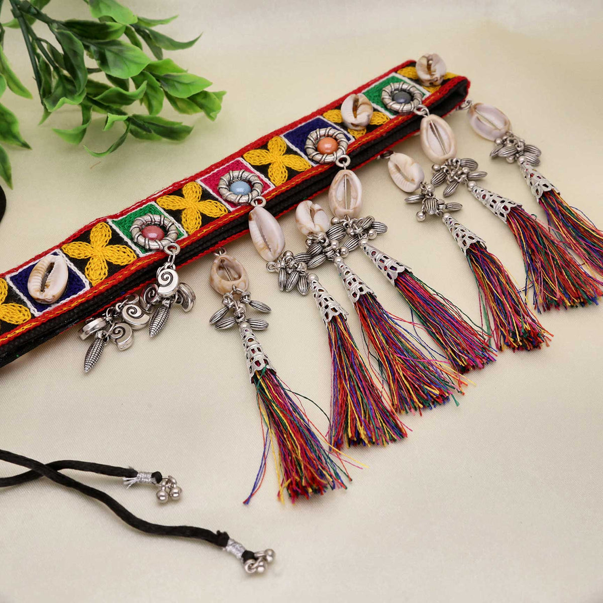 Multi-Colored Thread Waist Belt - ESKU30251169