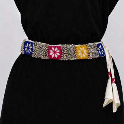 Embroidered Star Mirror Waist Belt - ESKU30251170