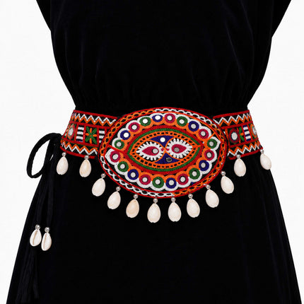 Navratri Embroidery Mirror Work Waist Belt - ESKU30251174