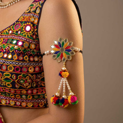 Multi-Colored Floral Bajuband - ESKU30251176