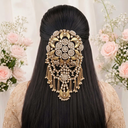 Bridal Hair Bun With Pearl - ESKU30251188