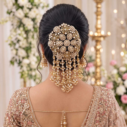 Hanging Pearl-Beaded Juda Bun - ESKU30251190