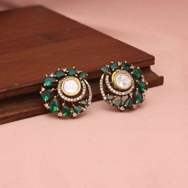 Kundan Brass Earrings - ESKU30251194