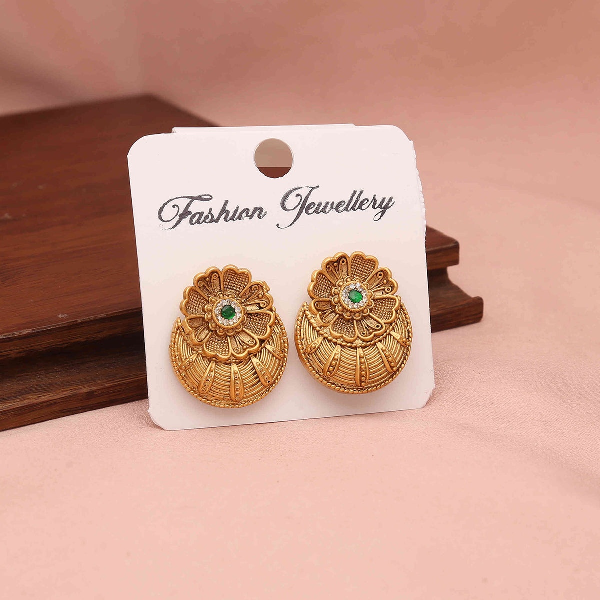 Antique Round Stud Earrings - ESKU30251199