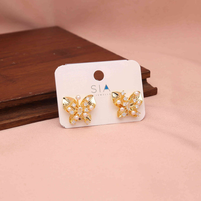 Butterfly Stud Earrings - ESKU30251200