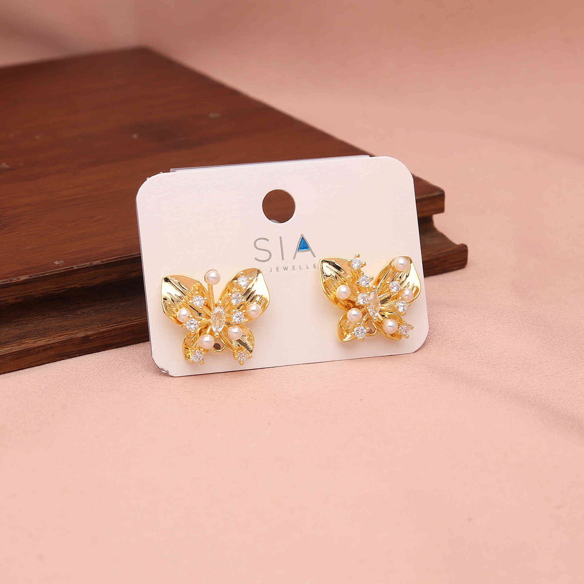 Butterfly Stud Earrings - ESKU30251200