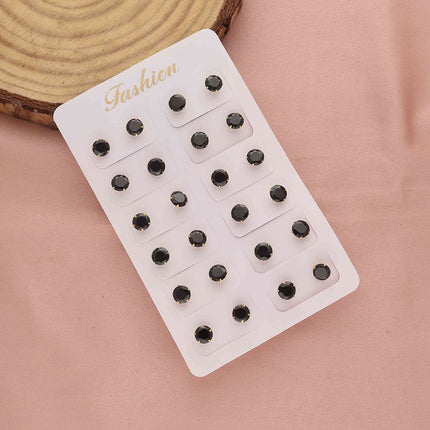 Pack 12 Round Shape Earrings - ESKU30251202