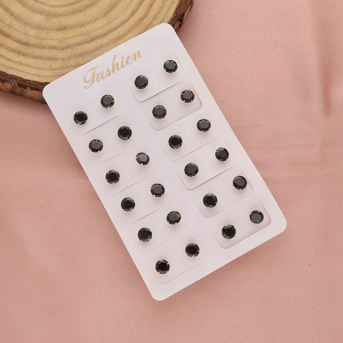 Pack 12 Round Shape Earrings - ESKU30251202
