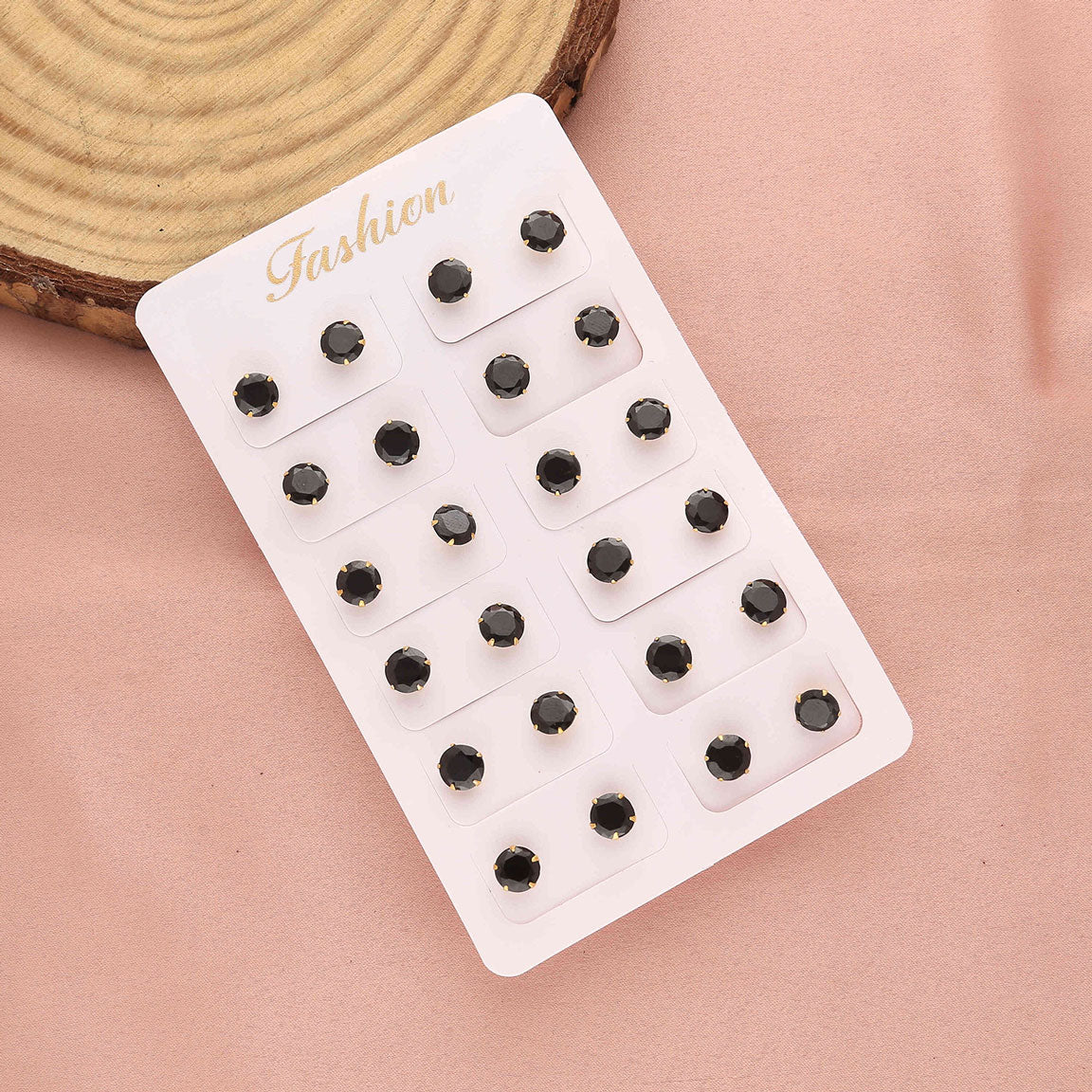 Pack 12 Round Shape Earrings - ESKU30251202