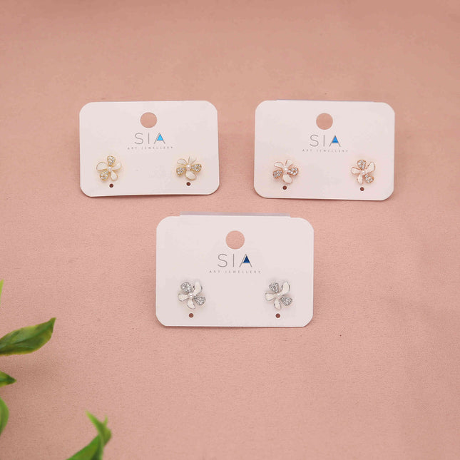 Pack of 6 Flower Stud Earrings - ESKU30251205