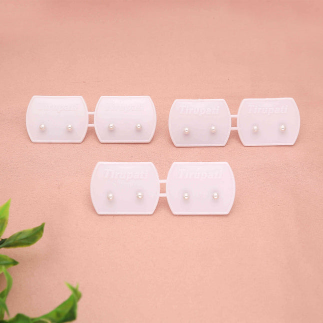 Pack 6 Mine Pearl Stud Earrings - ESKU30251209