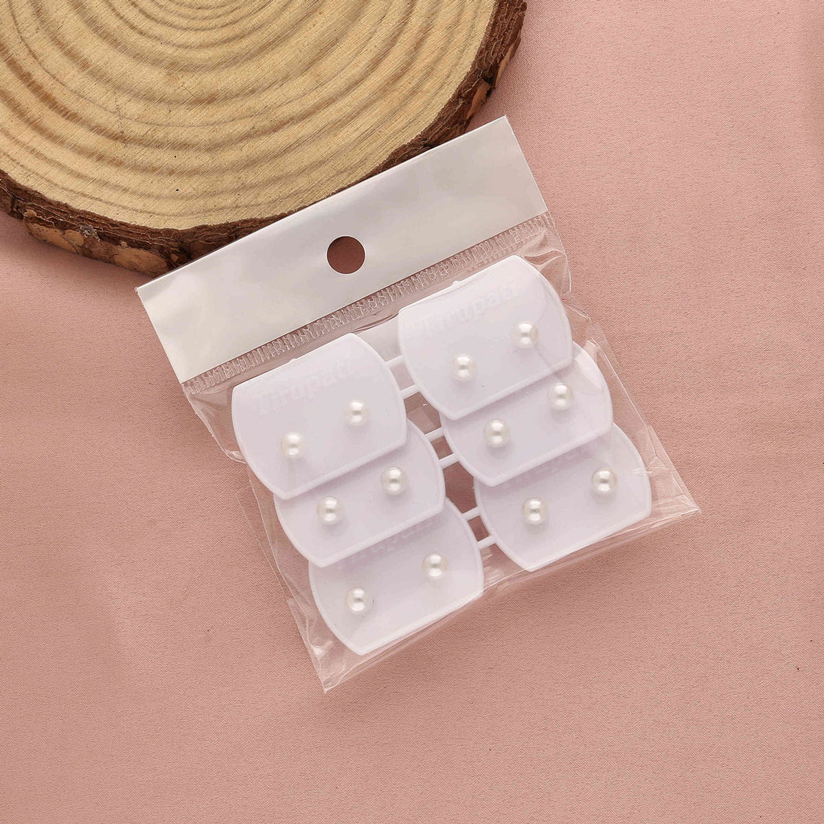 Pack 6 Medium Size Pearl Stud Earrings - ESKU30251210