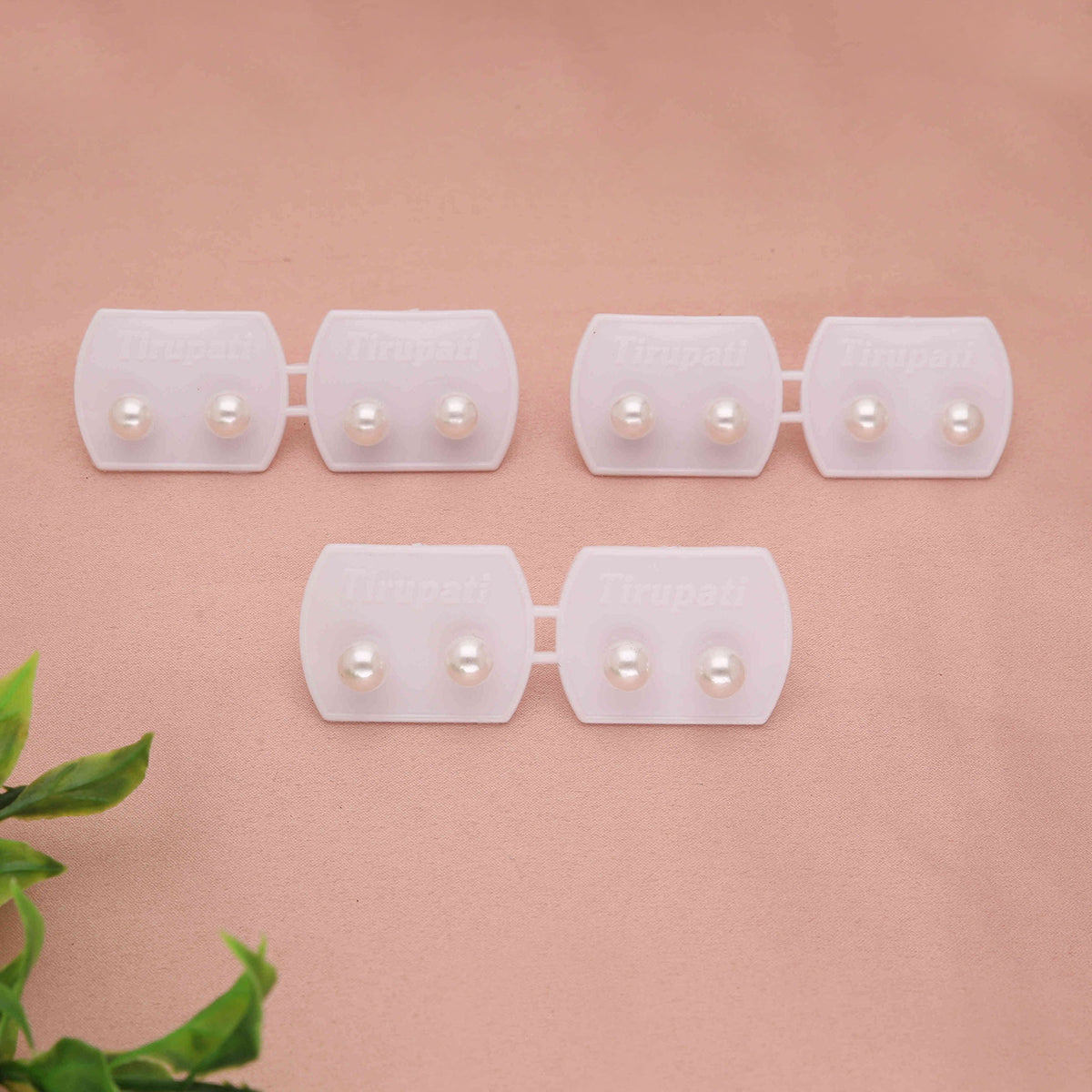Pack 6 8mm Pearl Stud Earrings - ESKU30251211