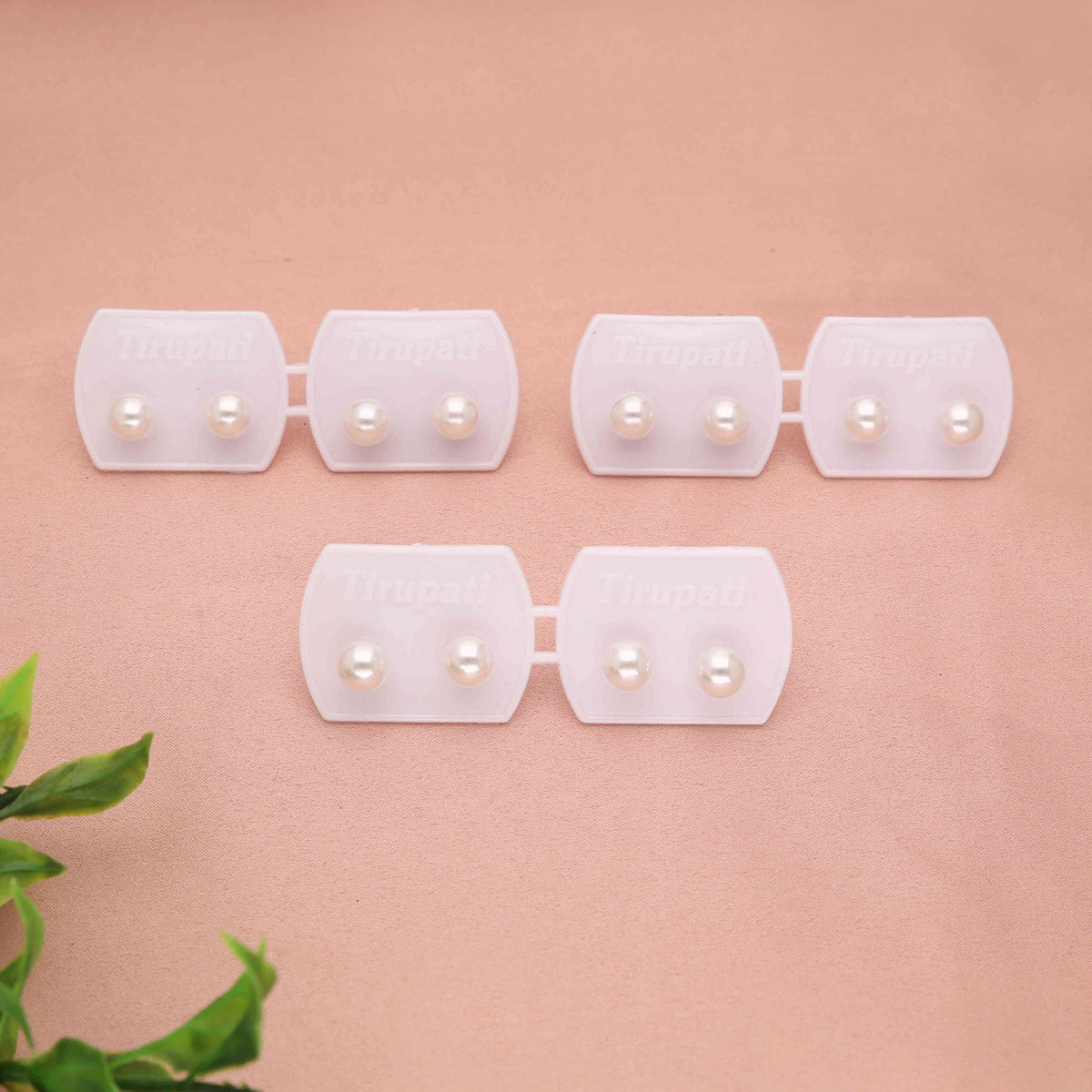 Pack 6 8mm Pearl Stud Earrings - ESKU30251211