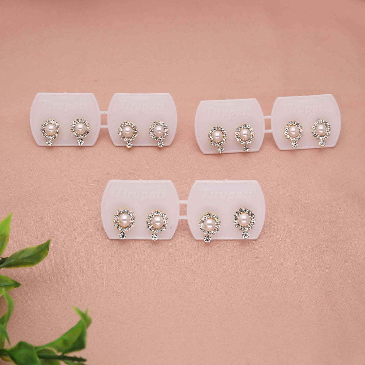 Pack 3 AD, Pearl Stude Earrings - ESKU30251216