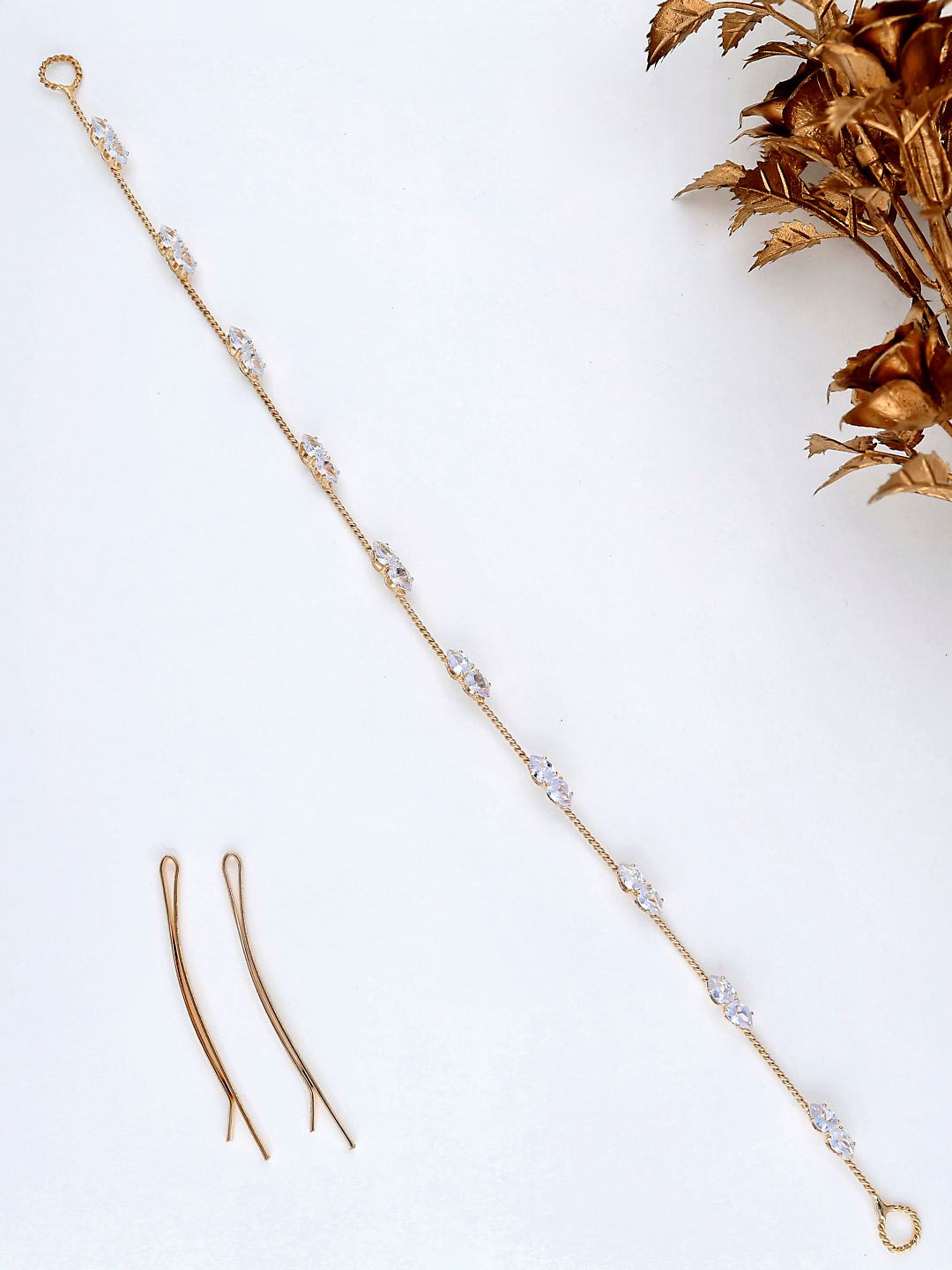 AD / CZ Tiara in Gold finish - THF1106