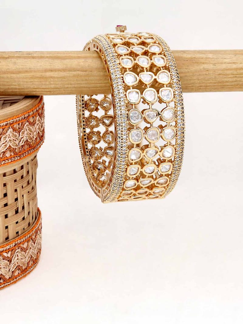 AD / CZ Kada Bangles in Rose Gold finish - 2.4