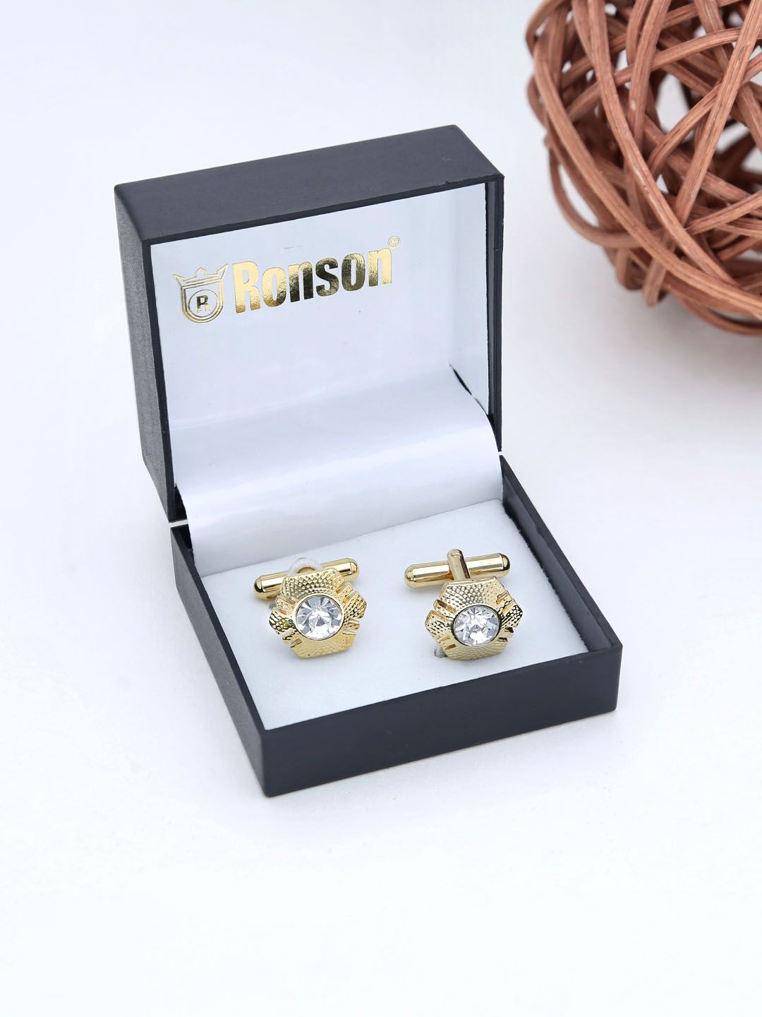 Western Cufflinks in Gold finish - THF1536