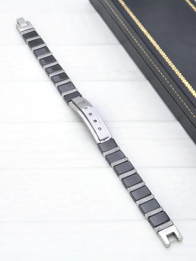 Western Loose / Link Bracelet in Rhodium finish - THF2309