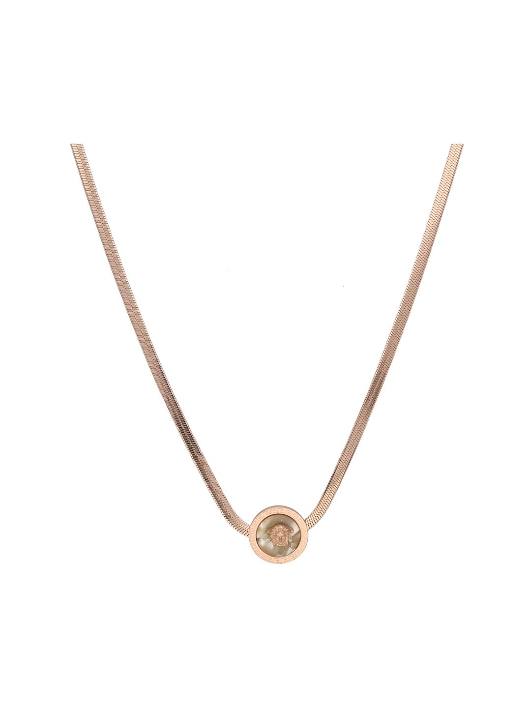 Western Pendant with Chain in Rose Gold finish - PN031_2