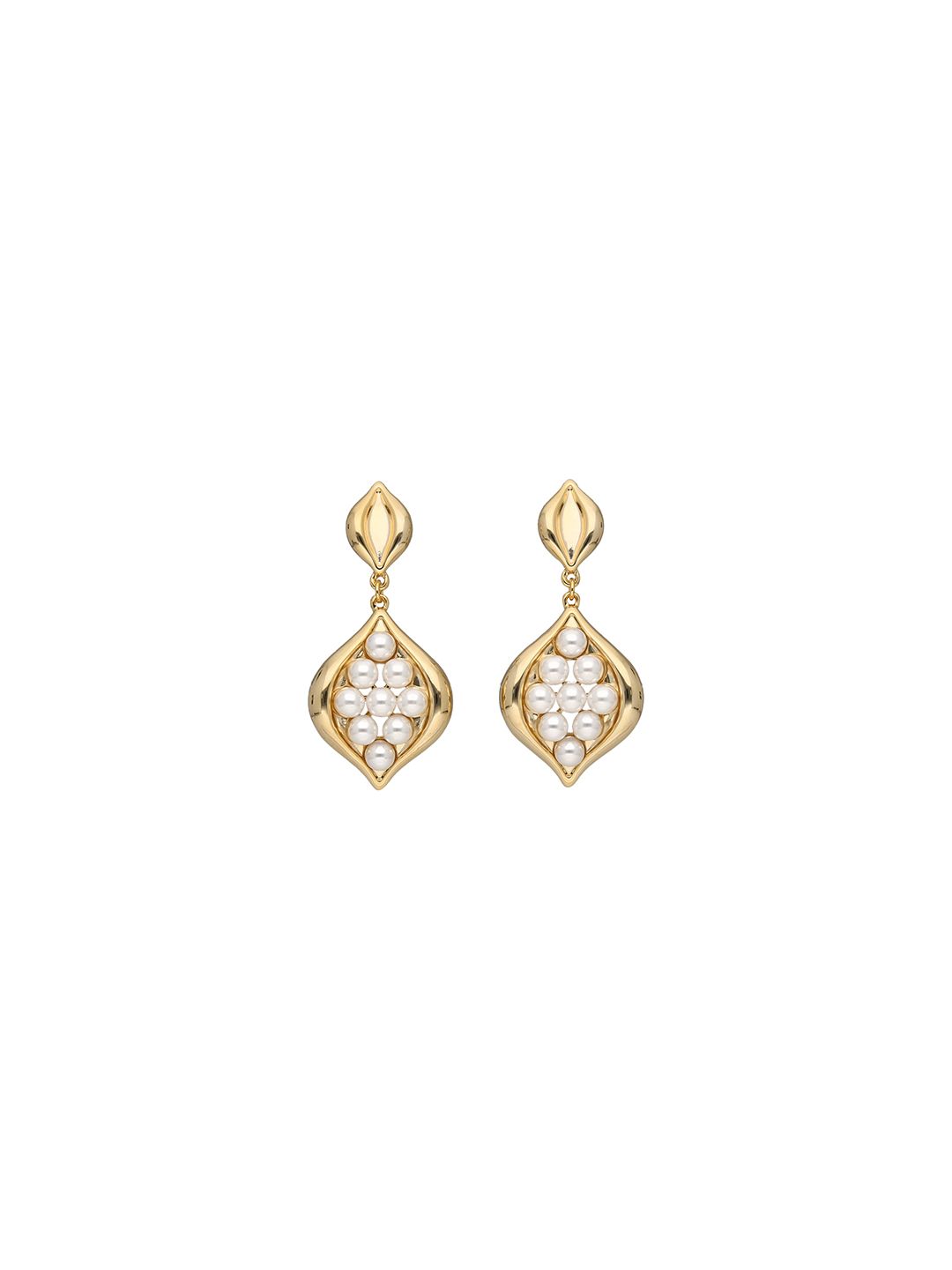 Western Dangler Earrings in Gold finish - E32