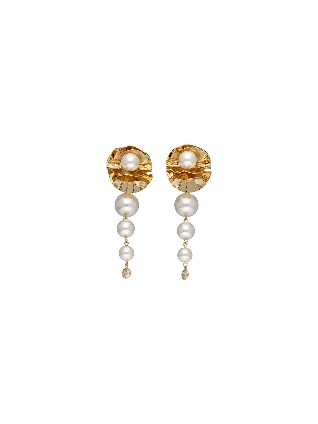 Western Long Earrings in Gold finish - E37