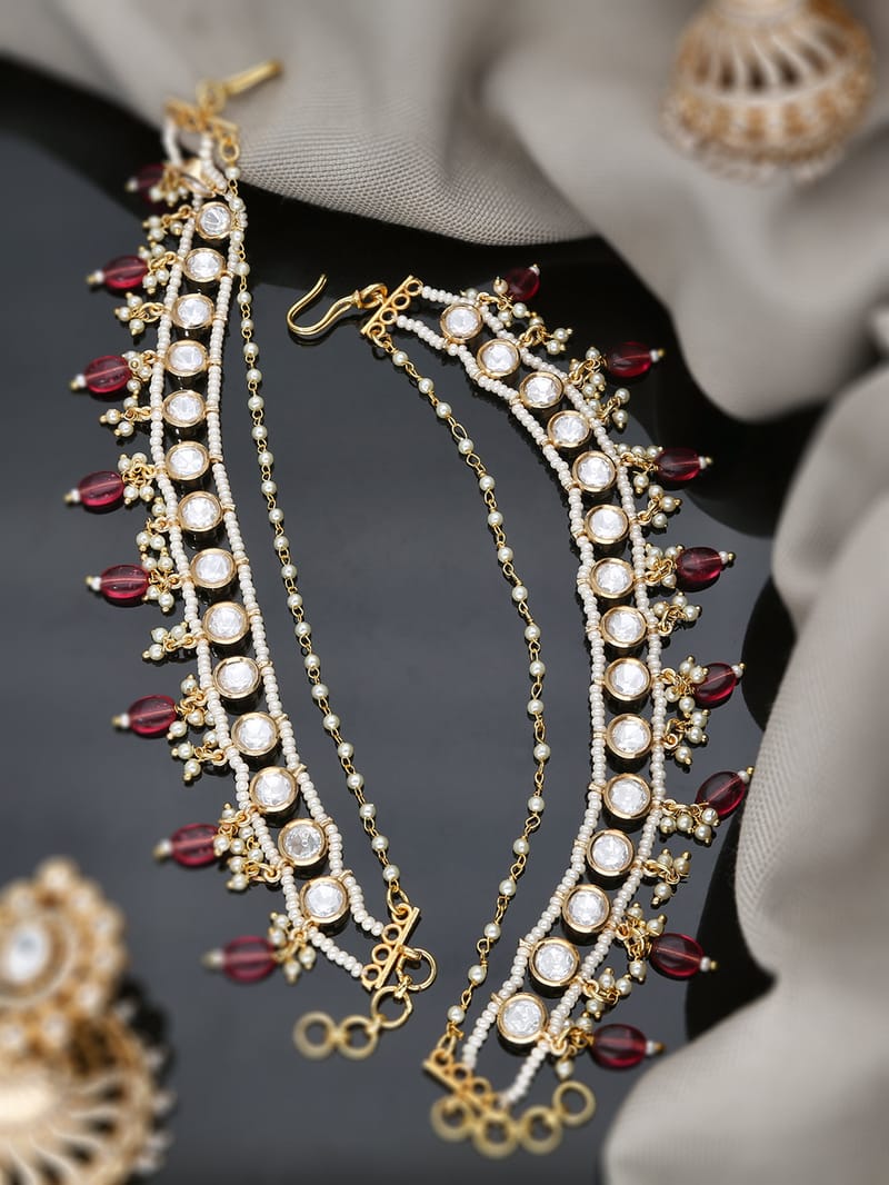 Kundan in Gold finish - EC0005