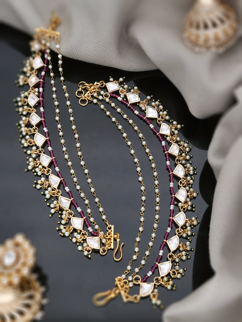 Kundan in Gold finish - EC0007