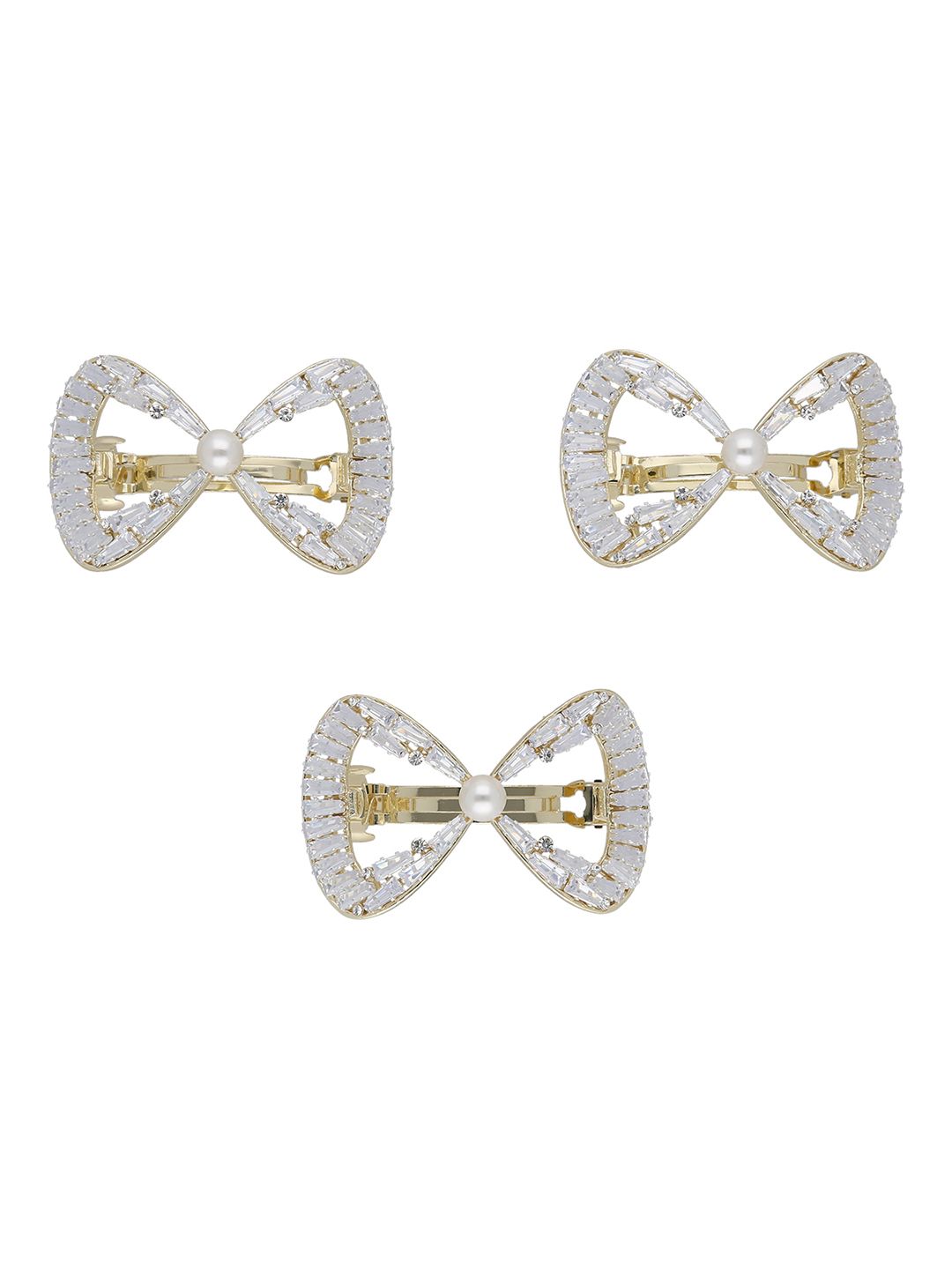 Fancy Hair Clip in Gold finish - HC0123