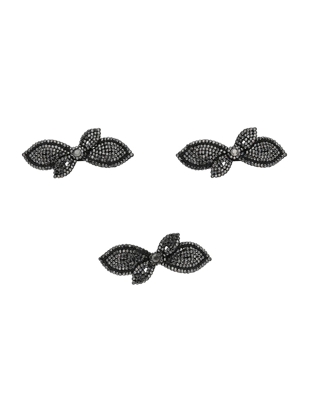 Fancy Hair Clip in Black Rhodium finish - HC0121