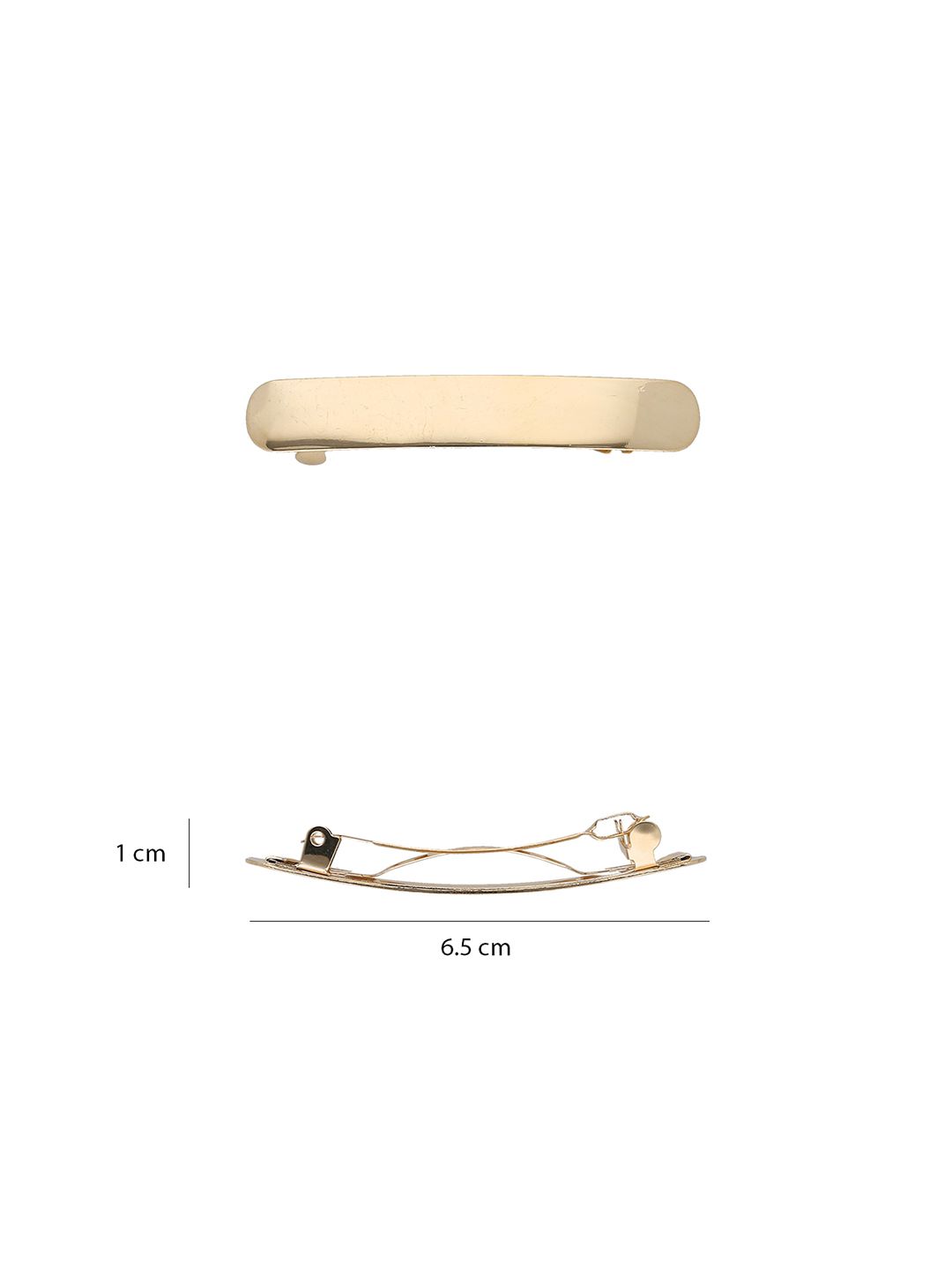 Plain Hair Clip in Gold finish - HC0182